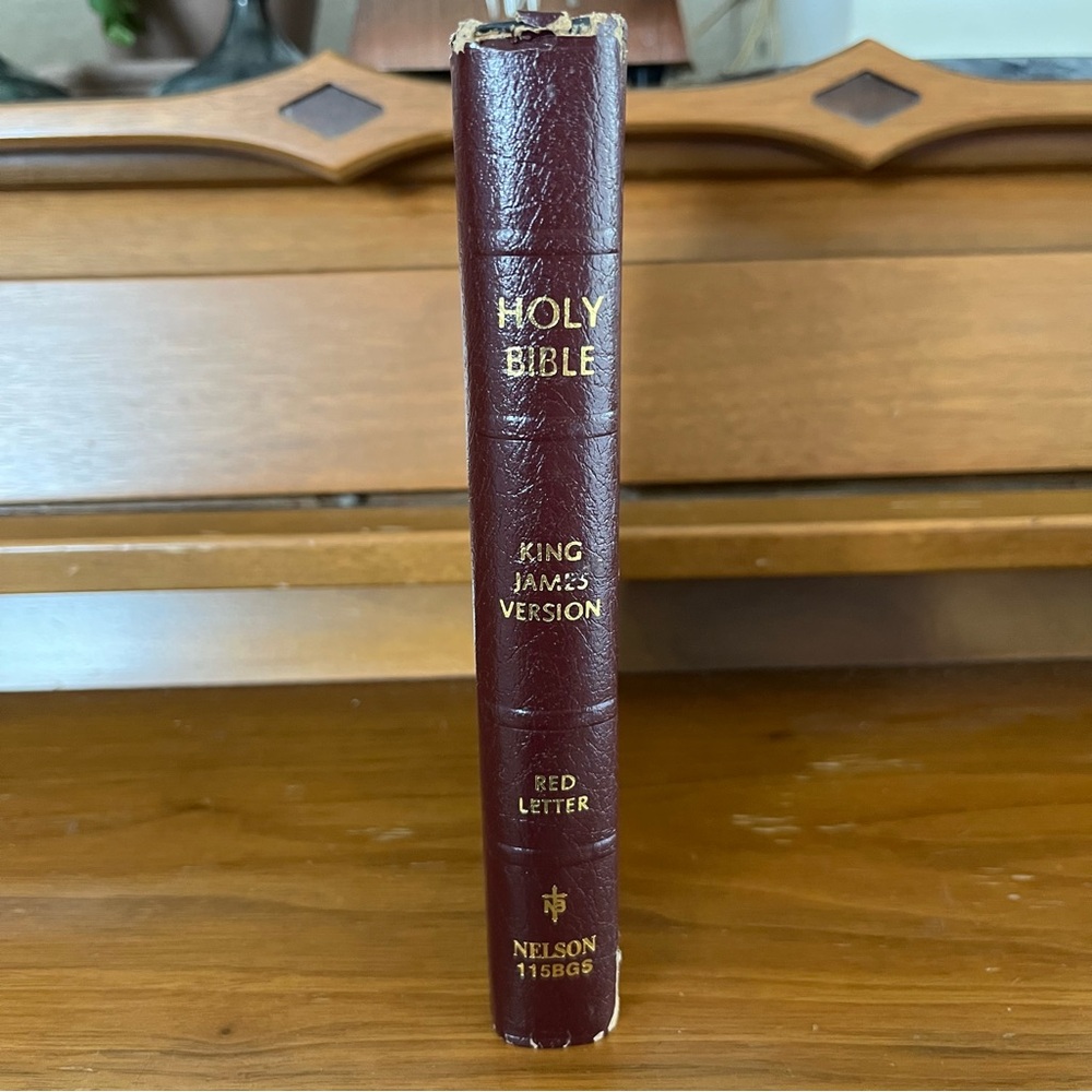 Red Leather Holy Bible - King James Version KJV